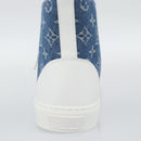 LOUIS VUITTON Monogram Denim Tattoo Line High Top Sneakers Blue LV Auth BA14108M-7