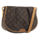 LOUIS VUITTON Monogram Menilmontant PM Shoulder Bag M40474 LV Auth BA14109-1