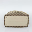 GUCCI GG Canvas Tote Bag Beige Gold 120836 Auth BA14113-5