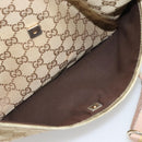GUCCI GG Canvas Shoulder Bag Beige Gold 145857 Auth BA14114-22