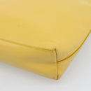 PRADA Hand Bag Leather Yellow Auth BA14118-15