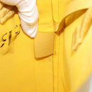 PRADA Hand Bag Leather Yellow Auth BA14118-11