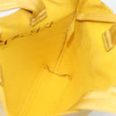 PRADA Hand Bag Leather Yellow Auth BA14118-17