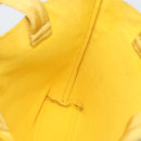PRADA Hand Bag Leather Yellow Auth BA14118-18