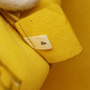PRADA Hand Bag Leather Yellow Auth BA14118-12