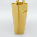 PRADA Hand Bag Leather Yellow Auth BA14118-3