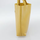 PRADA Hand Bag Leather Yellow Auth BA14118-4