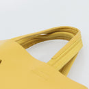 PRADA Hand Bag Leather Yellow Auth BA14118-8