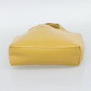 PRADA Hand Bag Leather Yellow Auth BA14118-5