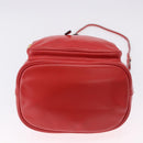 PRADA Purse Hand Bag Leather 2way Red Gold Auth BA14119V-5