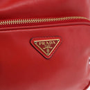 PRADA Purse Hand Bag Leather 2way Red Gold Auth BA14119V-21
