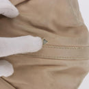 BVLGARI Chandra Tote Bag Leather Beige Gold Auth BA14122-6