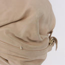 BVLGARI Chandra Tote Bag Leather Beige Gold Auth BA14122-14