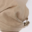 BVLGARI Chandra Tote Bag Leather Beige Gold Auth BA14122-16