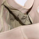 BVLGARI Chandra Tote Bag Leather Beige Gold Auth BA14122-19