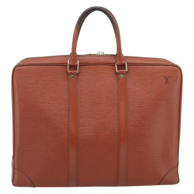 LOUIS VUITTON Epi Porte Documents Voyage Business Bag Brown M54478 Auth BA14123 - 0