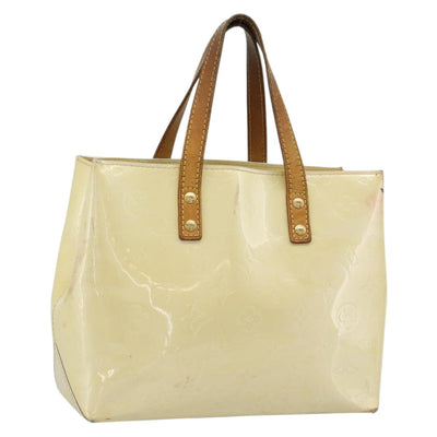 LOUIS VUITTON Monogram Vernis Reade PM Hand Bag Perle M91336 LV Auth BA14127