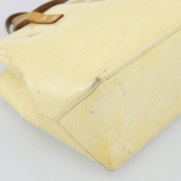 LOUIS VUITTON Monogram Vernis Reade PM Hand Bag Perle M91336 LV Auth BA14127
