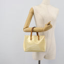 LOUIS VUITTON Monogram Vernis Reade PM Hand Bag Perle M91336 LV Auth BA14127-21