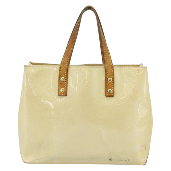 LOUIS VUITTON Monogram Vernis Reade PM Hand Bag Perle M91336 LV Auth BA14127
