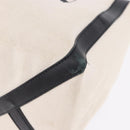 VALENTINO Tote Bag Canvas Ivory Gold Auth BA14128-14