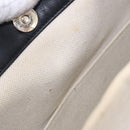 VALENTINO Tote Bag Canvas Ivory Gold Auth BA14128-10
