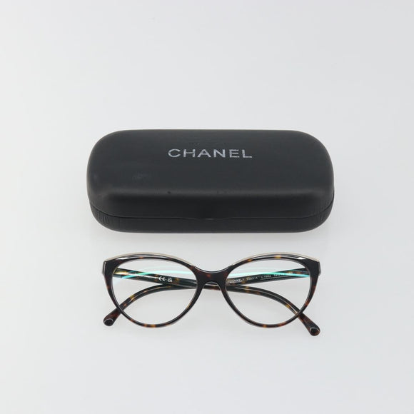 CHANEL Tortoise Pattern Sunglasses Plastic Brown CC Auth BA14129