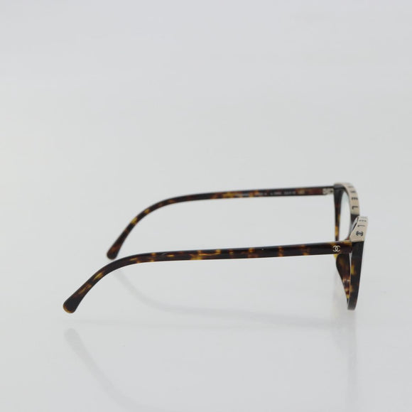 CHANEL Tortoise Pattern Sunglasses Plastic Brown CC Auth BA14129