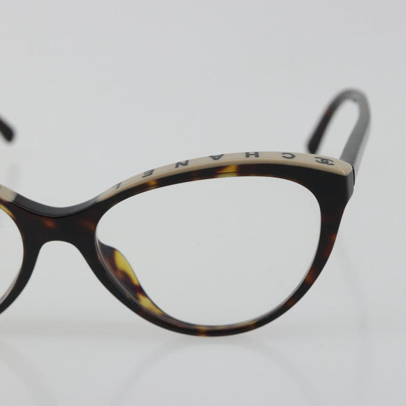 CHANEL Tortoise Pattern Sunglasses Plastic Brown CC Auth BA14129
