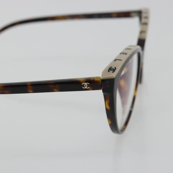 CHANEL Tortoise Pattern Sunglasses Plastic Brown CC Auth BA14129