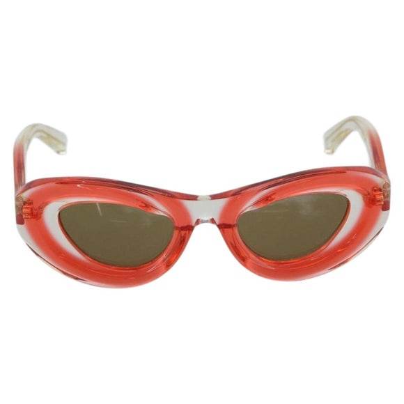 BOTTEGA VENETA Sunglasses Plastic Red Auth BA14132M