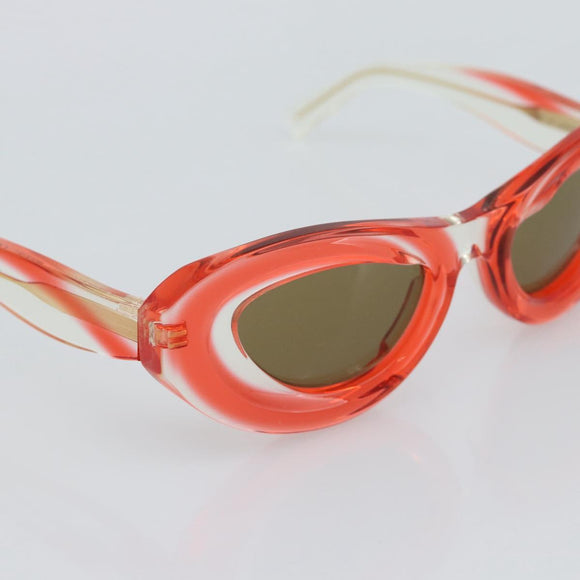 BOTTEGA VENETA Sunglasses Plastic Red Auth BA14133M
