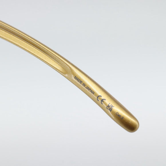 BOTTEGA VENETA Sunglasses Plastic Gold Auth BA14135M