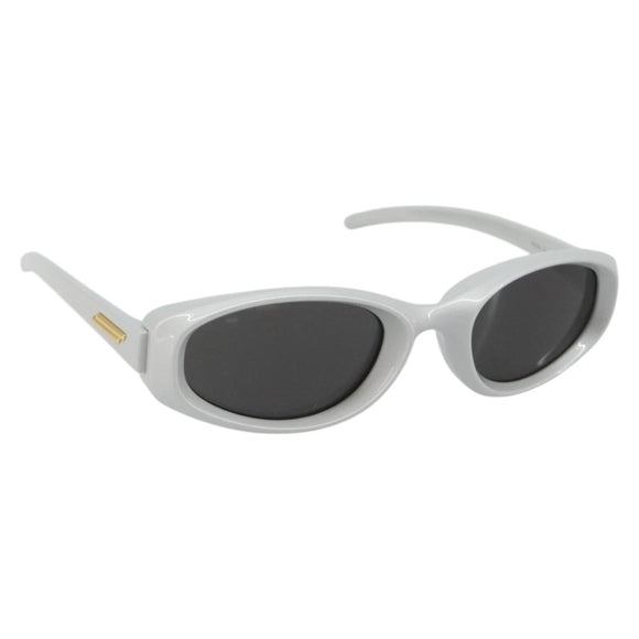 BOTTEGA VENETA Sunglasses Plastic Silver Auth BA14136