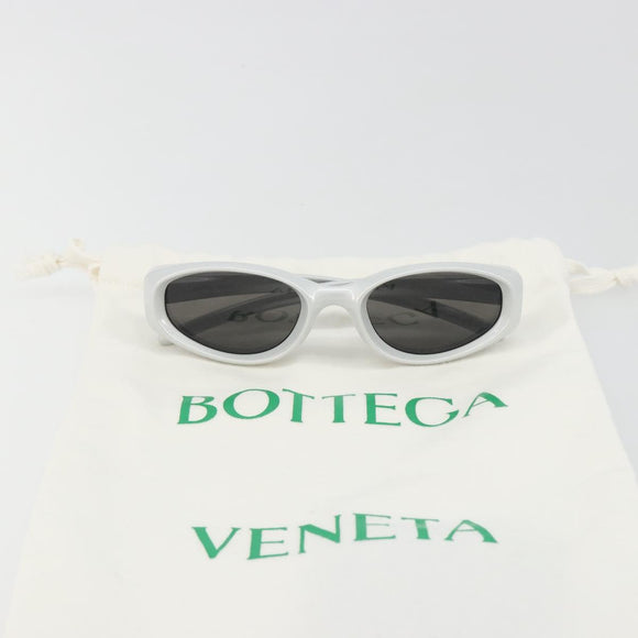BOTTEGA VENETA Sunglasses Plastic Silver Auth BA14136