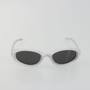 BOTTEGA VENETA Sunglasses Plastic Silver Auth BA14136-2