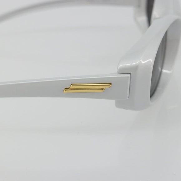 BOTTEGA VENETA Sunglasses Plastic Silver Auth BA14136