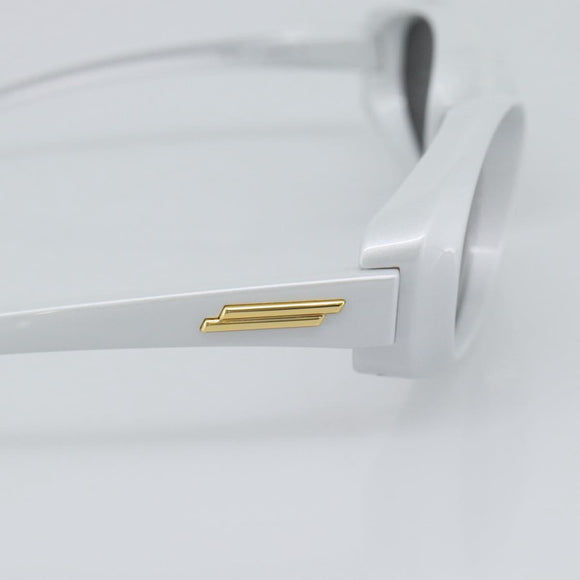 BOTTEGAVENETA Sunglasses Plastic Silver Auth BA14137M
