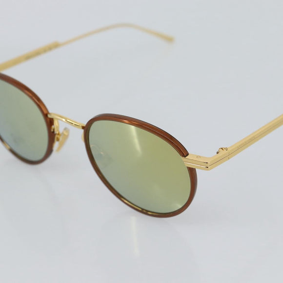 BOTTEGAVENETA Sunglasses Metal Gold Tone Auth BA14138M