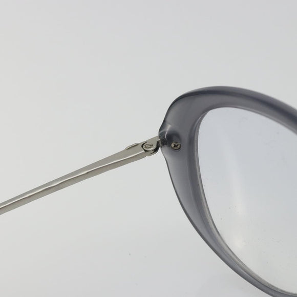 CHANEL Sunglasses Plastic Purple Silver CC Auth BA14139