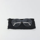 CHANEL Sunglasses Plastic Purple Silver CC Auth BA14139-16
