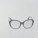 CHANEL Sunglasses Plastic Purple Silver CC Auth BA14139-2
