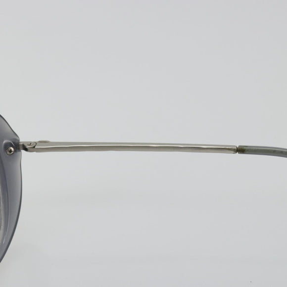 CHANEL Sunglasses Plastic Purple Silver CC Auth BA14139