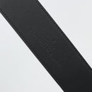 GUCCI GG Supreme Interlocking G Belt PVC 37.4"" Black 703147 Auth BA14140V-10