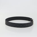 GUCCI GG Supreme Interlocking G Belt PVC 37.4"" Black 703147 Auth BA14140V-4