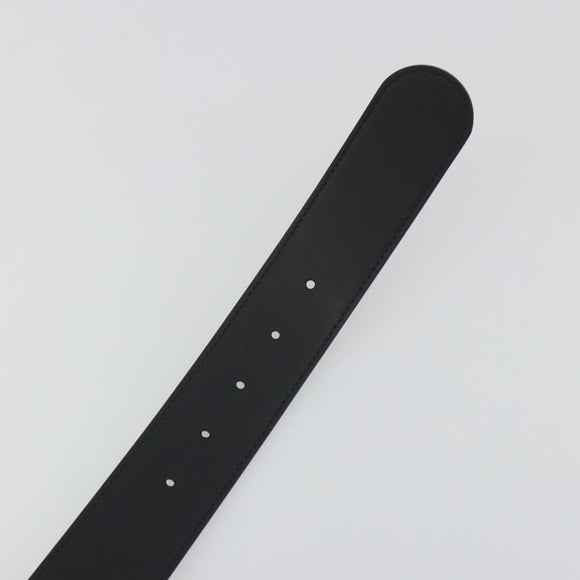 GUCCI GG Supreme Interlocking G Belt PVC 37.4"" Black 703147 Auth BA14140V