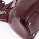 CARTIER Must Line Marcello Hand Bag Patent Bordeaux Auth BA14142-15