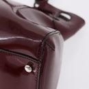 CARTIER Must Line Marcello Hand Bag Patent Bordeaux Auth BA14142-16
