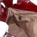 CARTIER Must Line Marcello Hand Bag Patent Bordeaux Auth BA14142-20