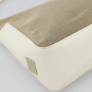 GUCCI GG Canvas Shoulder Bag Beige Silver 001 3766 Auth BA14143-14